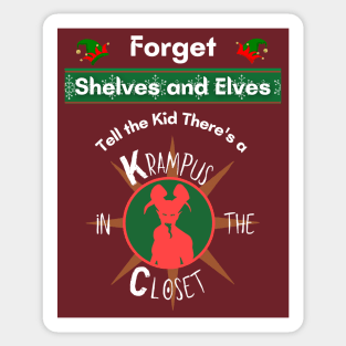 Krampus in the Closet Sticker